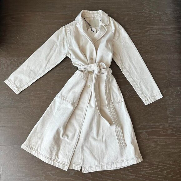 Levi's Jackets & Blazers - Levis Cream Denim Trench Coat